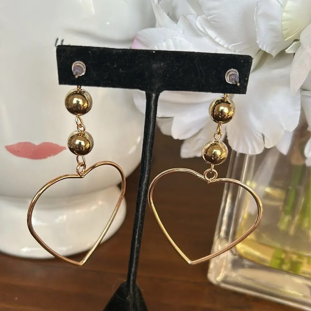 Fashion Jewelry Faux pearls and heart pendant light weighted new